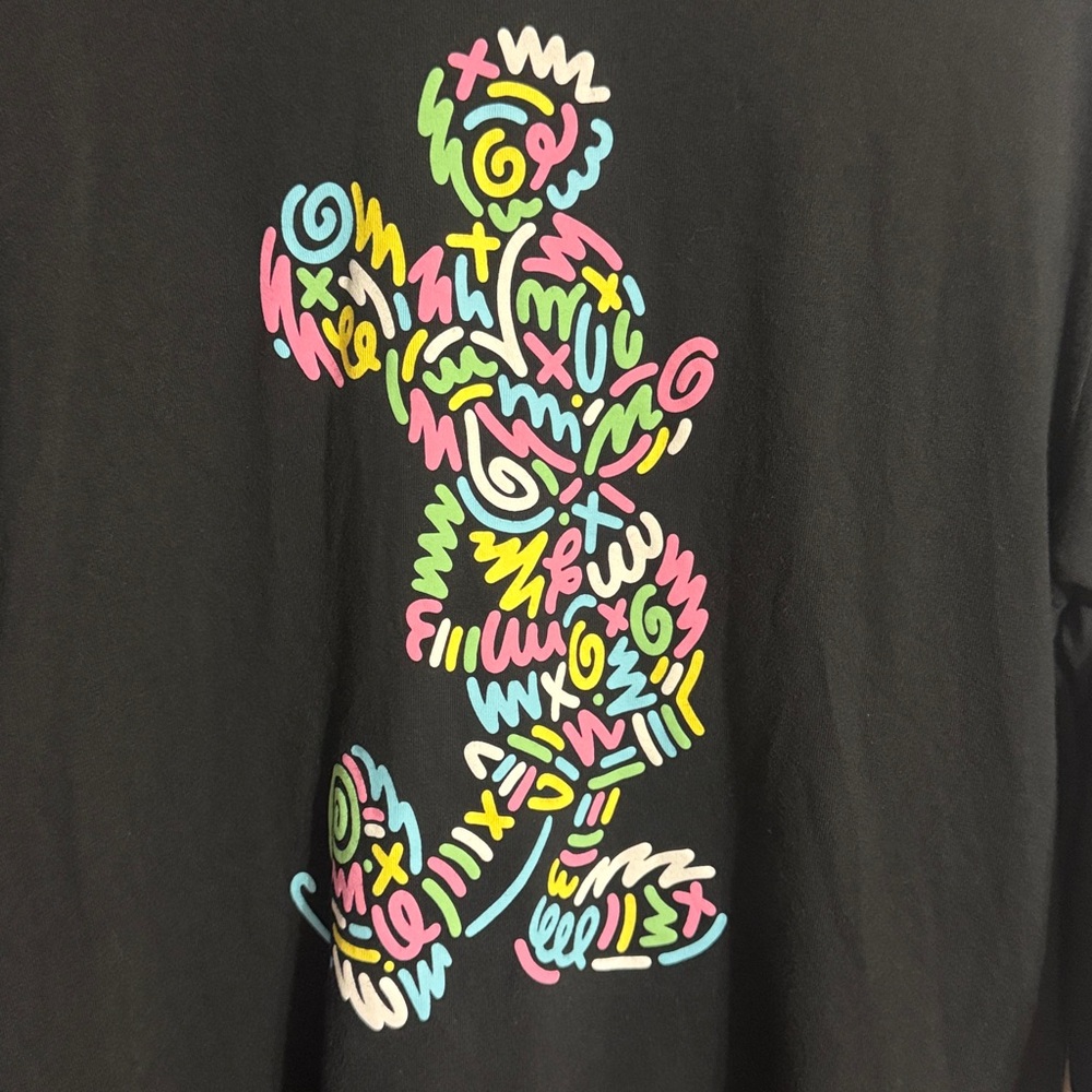 Uniqlo x Aries Moross Mickey Mouse Stretch Knit Graphic Tee Size: M - Picture 2 of 6